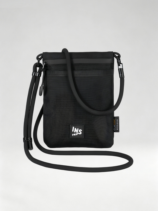 Flexvibe Nylon Lanyard Crossbody Bag, Slim Shoulder Pouch for Phone & ID Commute