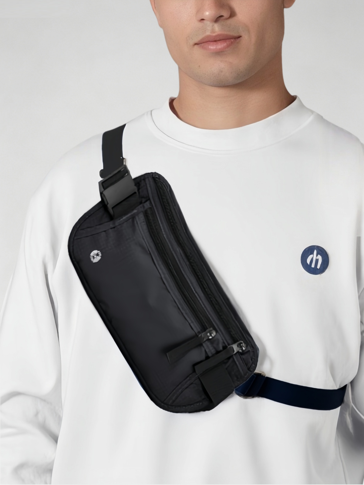 Flexvibe Anti-Scan Travel Passport Pouch, Hidden Waterproof Waist Bag for Phone & Documents