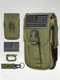 Flexvibe Camo Tactical Fanny Pack, Multi-purpose Large Capacity Phone Pouch for Outdoor Sports
