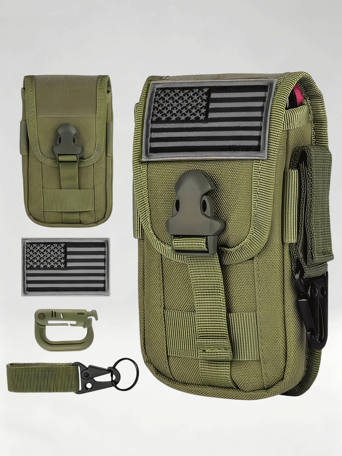 Flexvibe Camo Tactical Fanny Pack, Multi-purpose Large Capacity Phone Pouch for Outdoor Sports