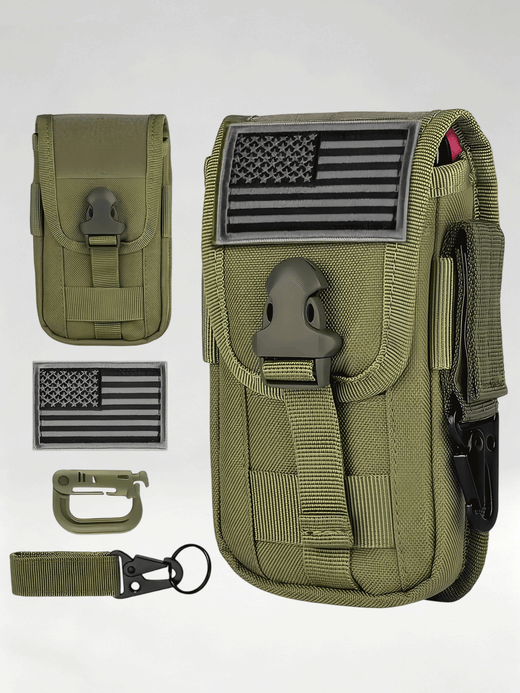 Flexvibe Camo Tactical Fanny Pack, Multi-purpose Large Capacity Phone Pouch for Outdoor Sports