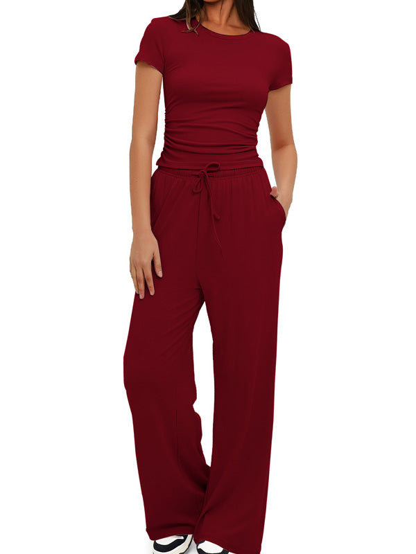 Flexvibe Solid Long Sleeve 2-Piece Activewear Set