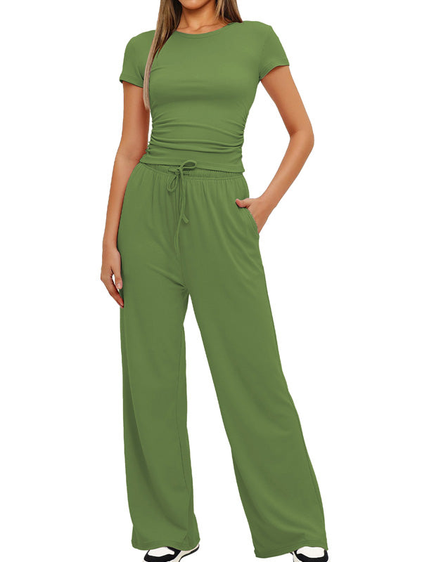 Flexvibe Solid Long Sleeve 2-Piece Activewear Set