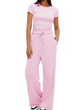 Flexvibe Solid Long Sleeve 2-Piece Activewear Set