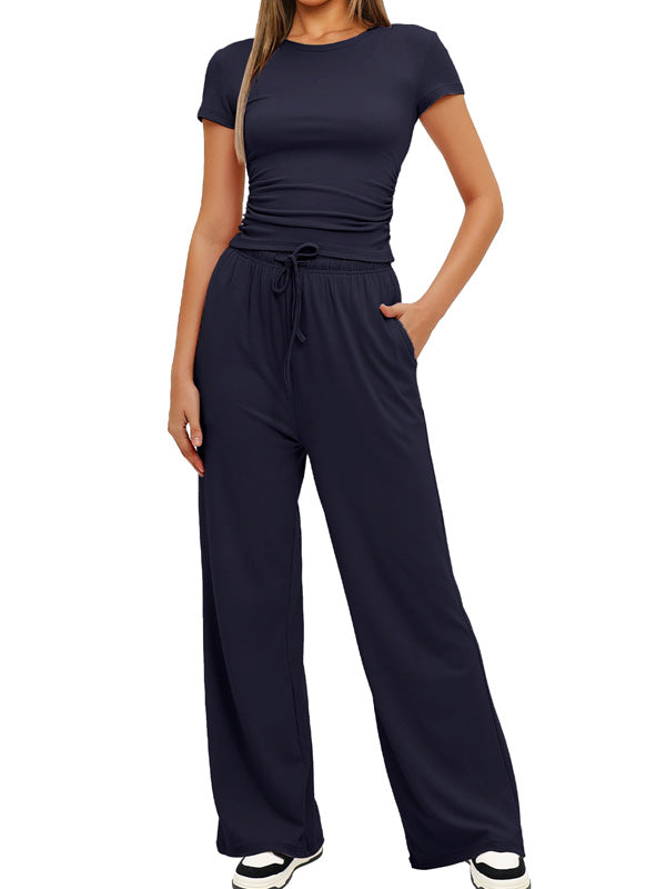 Flexvibe Solid Long Sleeve 2-Piece Activewear Set