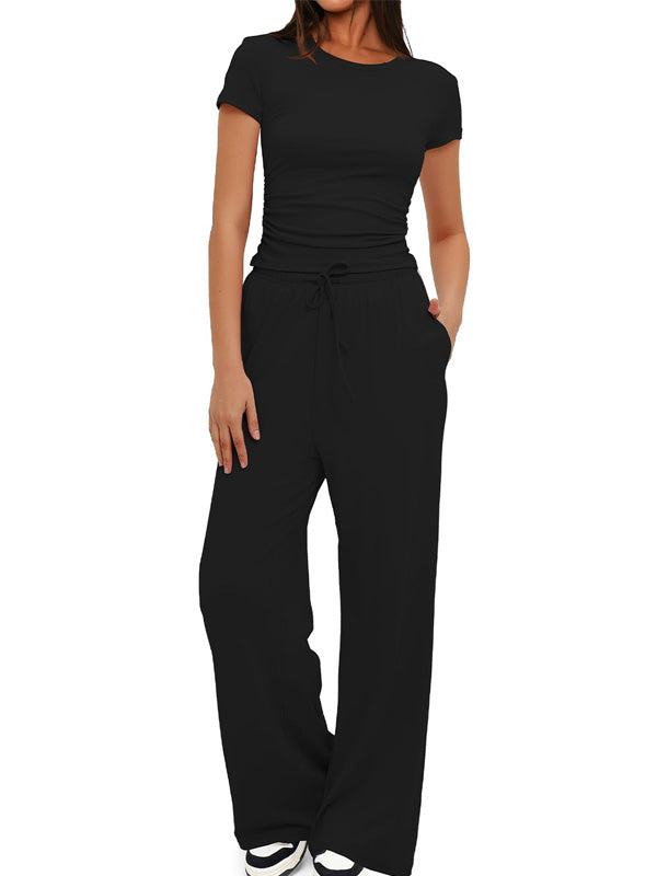 Flexvibe Solid Long Sleeve 2-Piece Activewear Set
