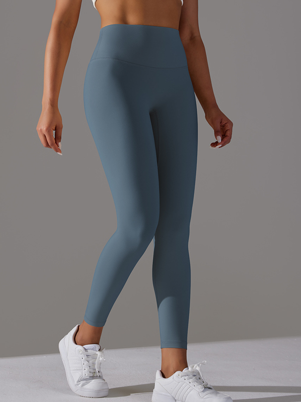Flexvibe High Waisted Barely There Yoga Capris - Double-Sided Brushed Tummy Control Breathable