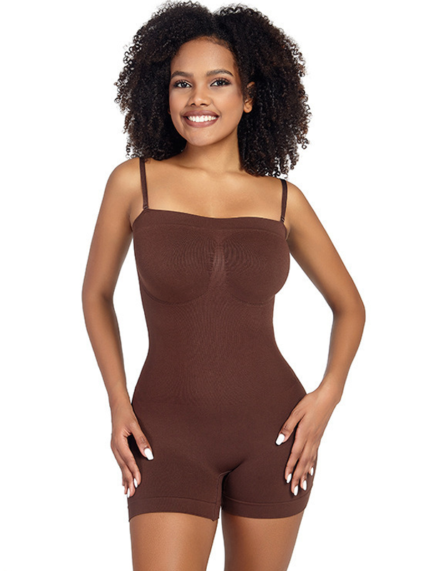 Flexvibe Removable Strap Tummy Control Bodysuit - High Stretch 3D Bust Support Shaping S-3XL