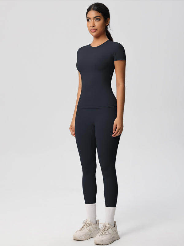 Flexvibe High-Waisted Stretchy Yoga Set - Double-Sided Brushed Versatile Athletic Wear