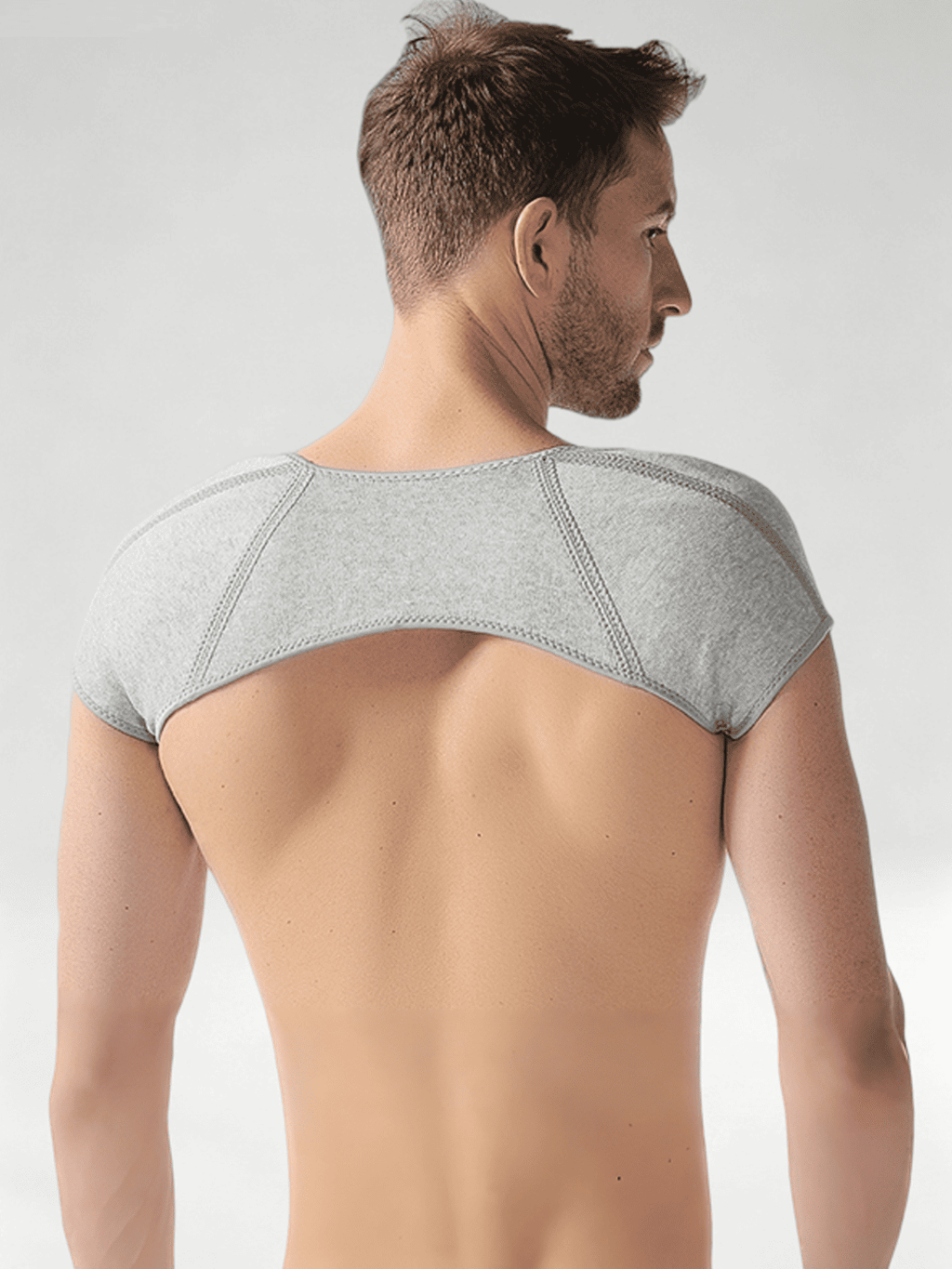 Flexvibe Bamboo Charcoal Double Shoulder Brace Compression Warm Sports Shoulder Protector