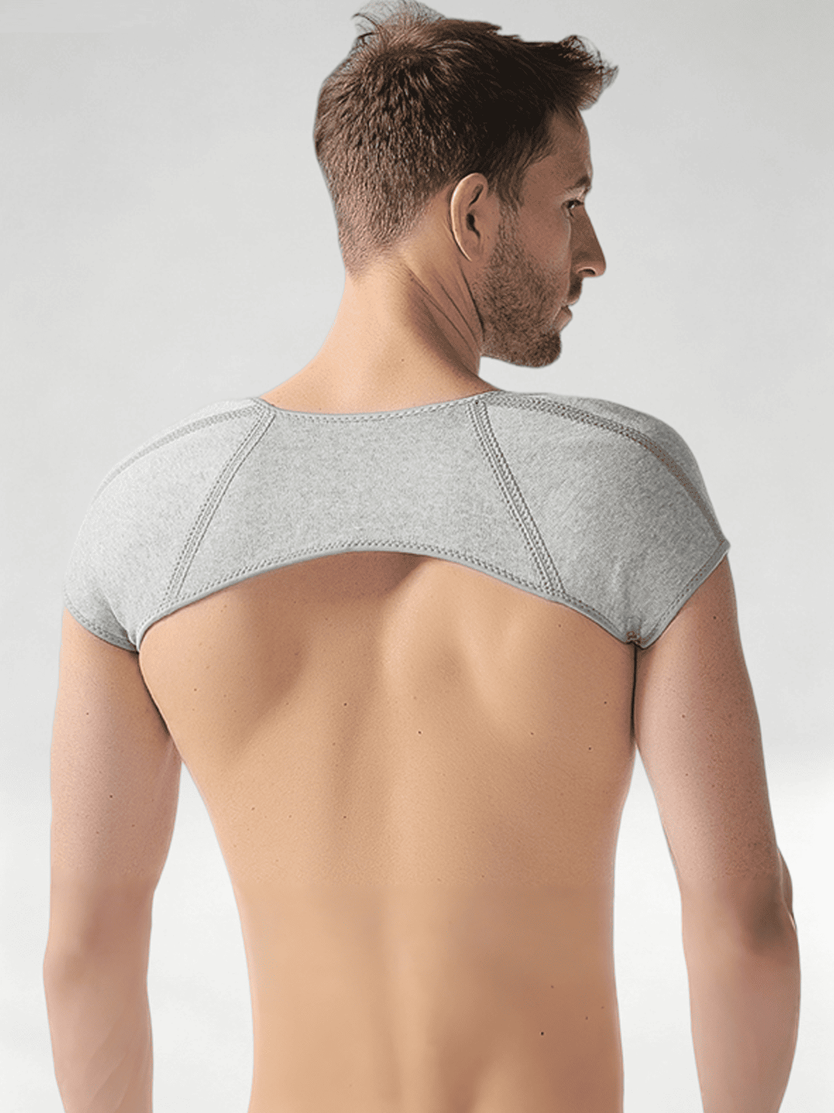 Flexvibe Bamboo Charcoal Double Shoulder Brace Compression Warm Sports Shoulder Protector