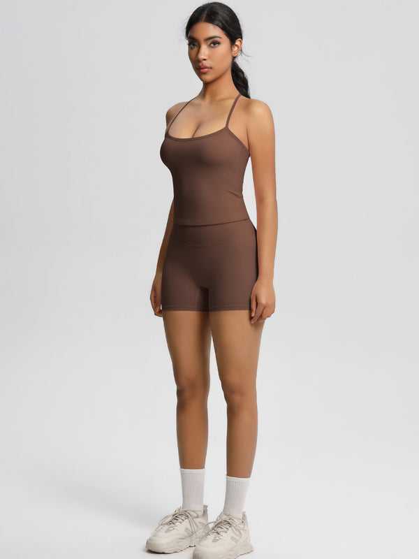 Flexvibe Stretchy High-Waisted Yoga Set - Double-Brushed Versatile Athletic Loungewear