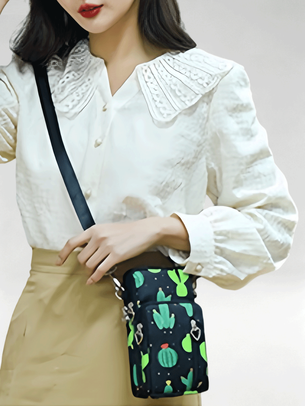 Flexvibe Mini Cell Phone Crossbody Bag for Women, Versatile Vertical Neck Pouch Coin Purse