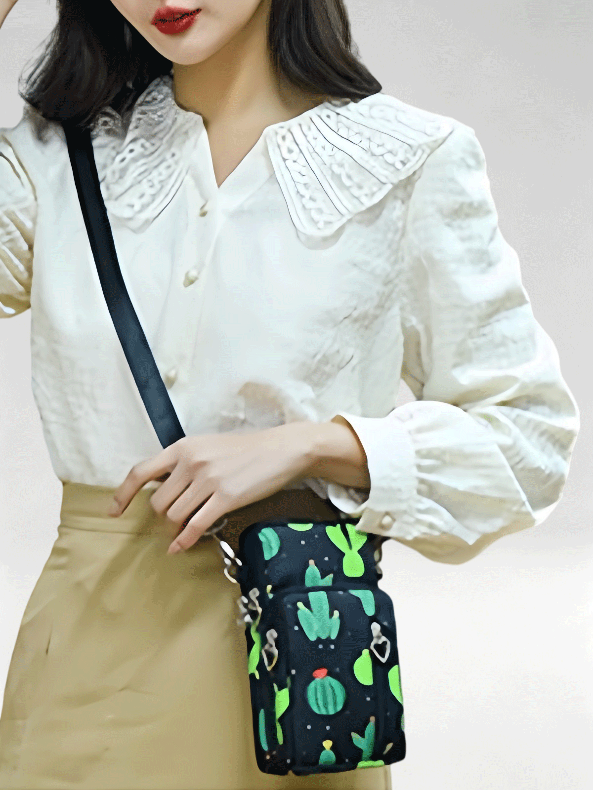 Flexvibe Mini Cell Phone Crossbody Bag for Women, Versatile Vertical Neck Pouch Coin Purse