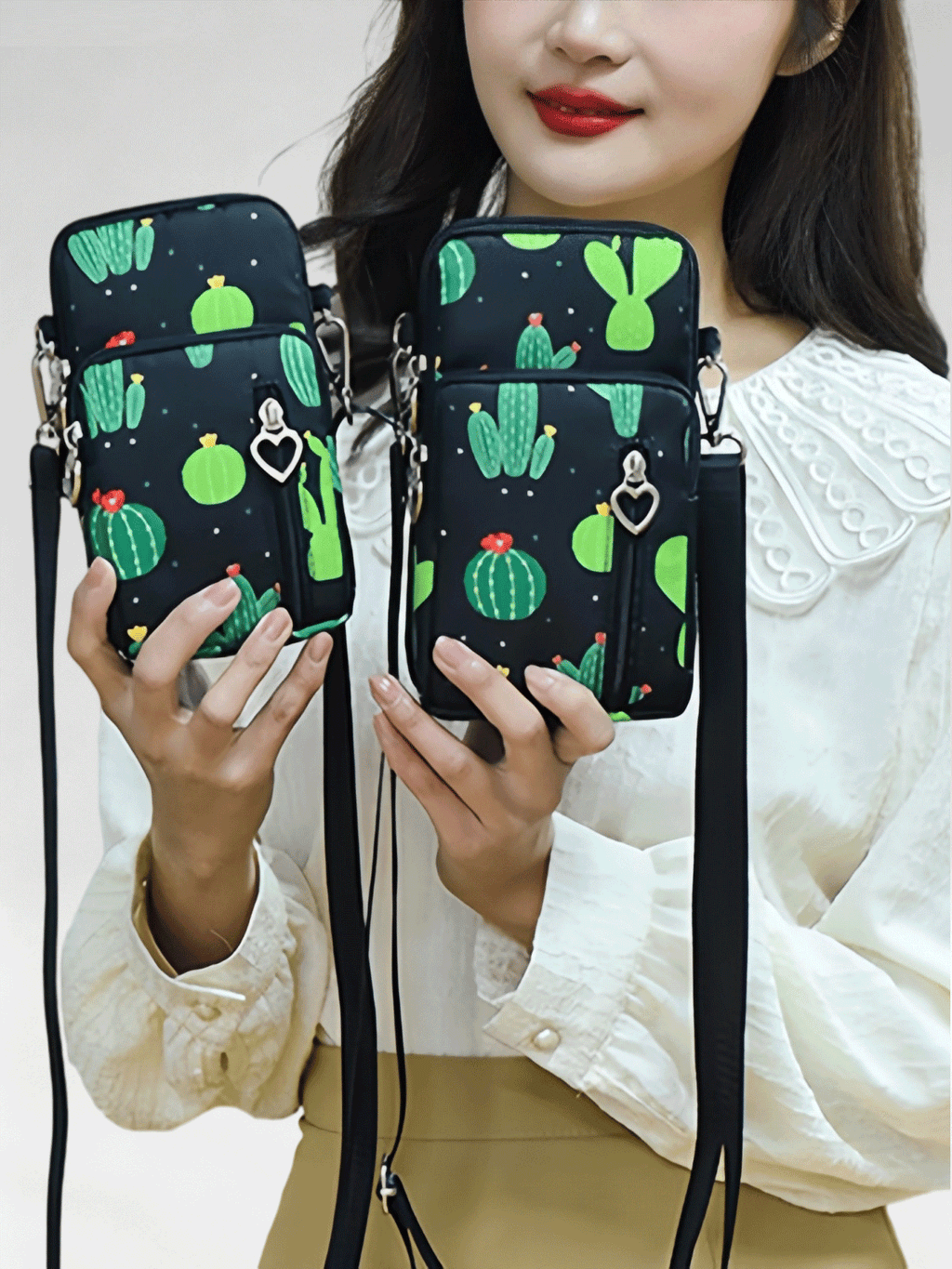 Flexvibe Mini Cell Phone Crossbody Bag for Women, Versatile Vertical Neck Pouch Coin Purse