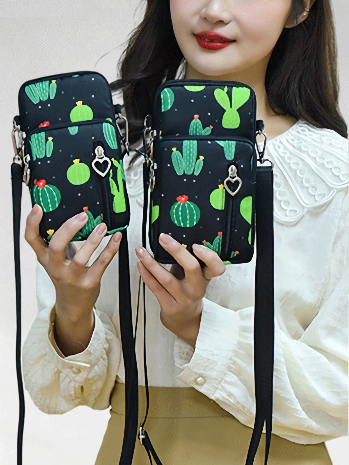 Flexvibe Mini Cell Phone Crossbody Bag for Women, Versatile Vertical Neck Pouch Coin Purse