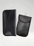 Flexvibe Carbon Fiber Car Key Fob Pouch, RFID Blocking Anti Scan Signal Shielding Key Case