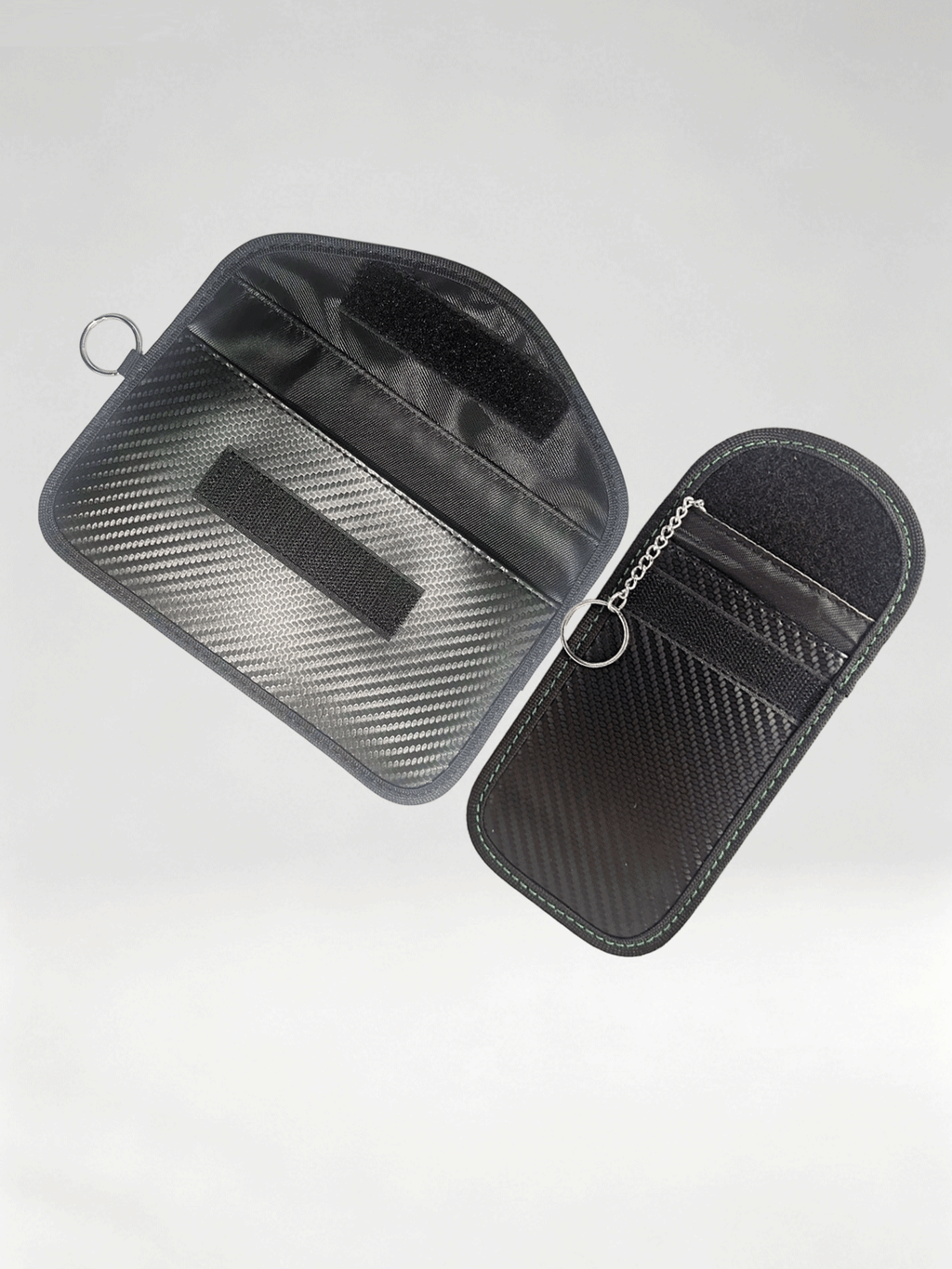 Flexvibe Carbon Fiber Car Key Fob Pouch, RFID Blocking Anti Scan Signal Shielding Key Case