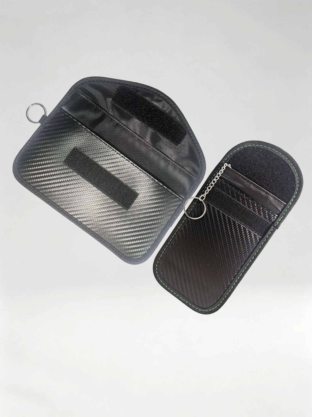 Flexvibe Carbon Fiber Car Key Fob Pouch, RFID Blocking Anti Scan Signal Shielding Key Case