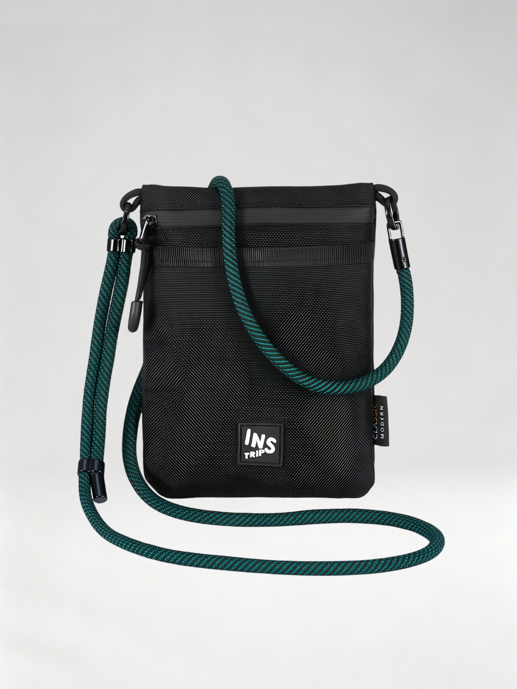 Flexvibe Nylon Lanyard Crossbody Bag, Slim Shoulder Pouch for Phone & ID Commute