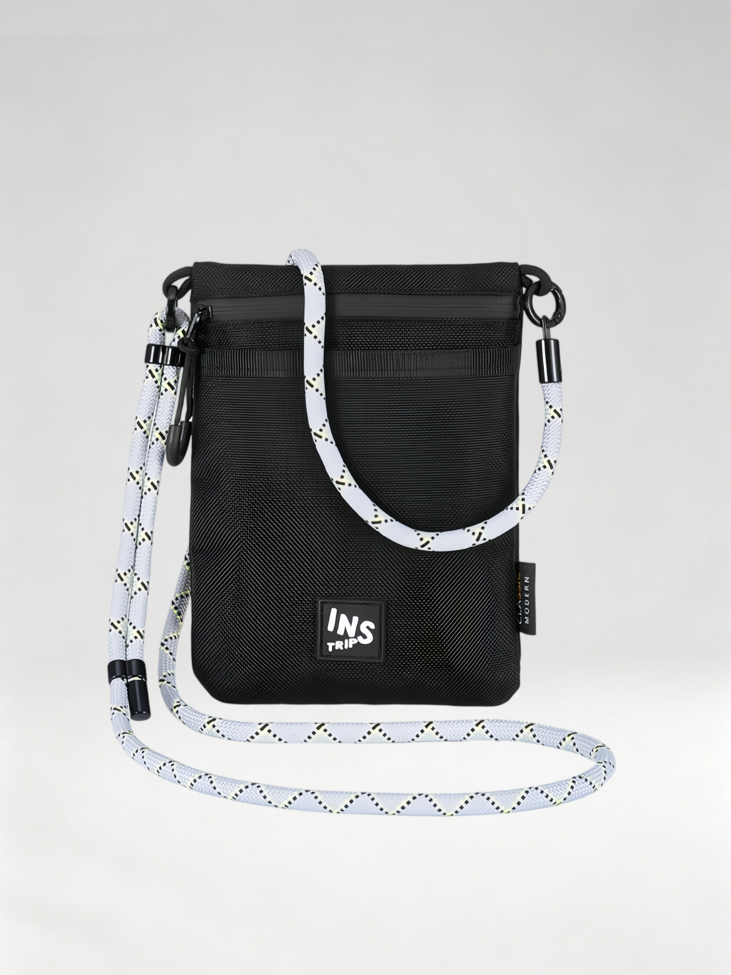 Flexvibe Nylon Lanyard Crossbody Bag, Slim Shoulder Pouch for Phone & ID Commute
