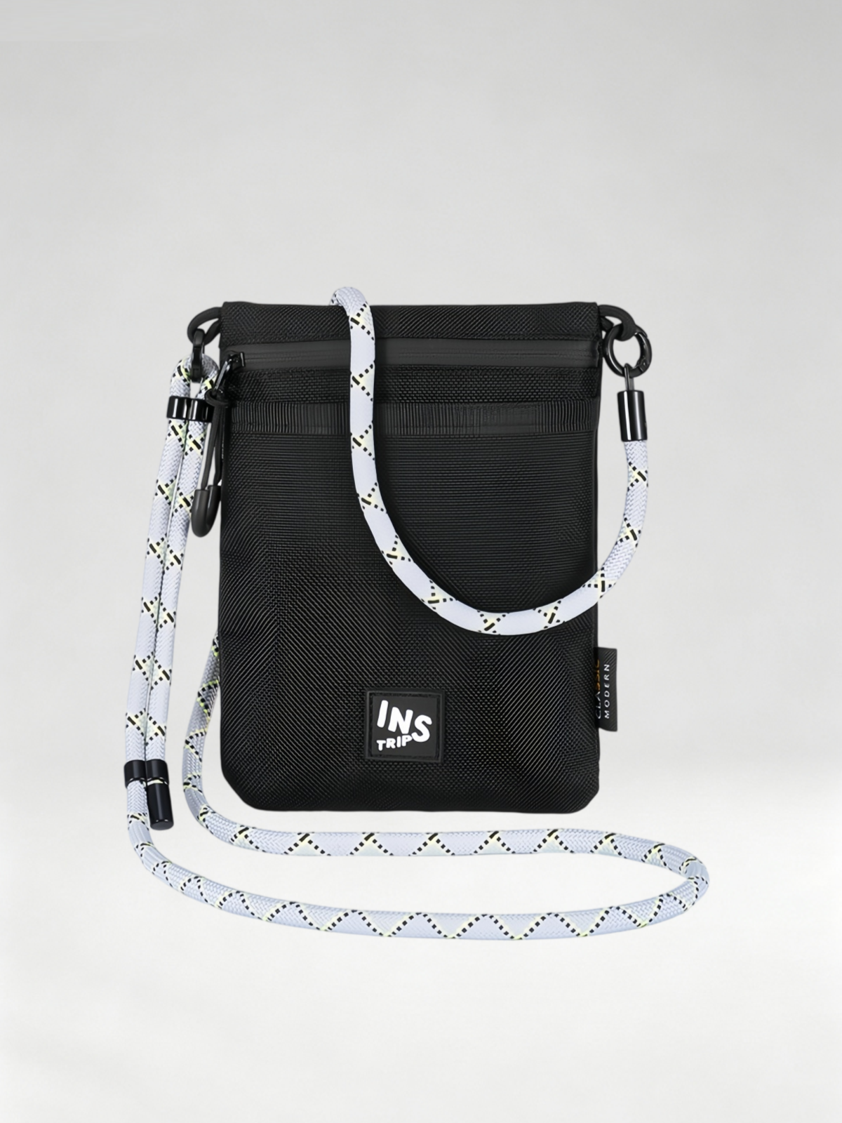 Flexvibe Nylon Lanyard Crossbody Bag, Slim Shoulder Pouch for Phone & ID Commute