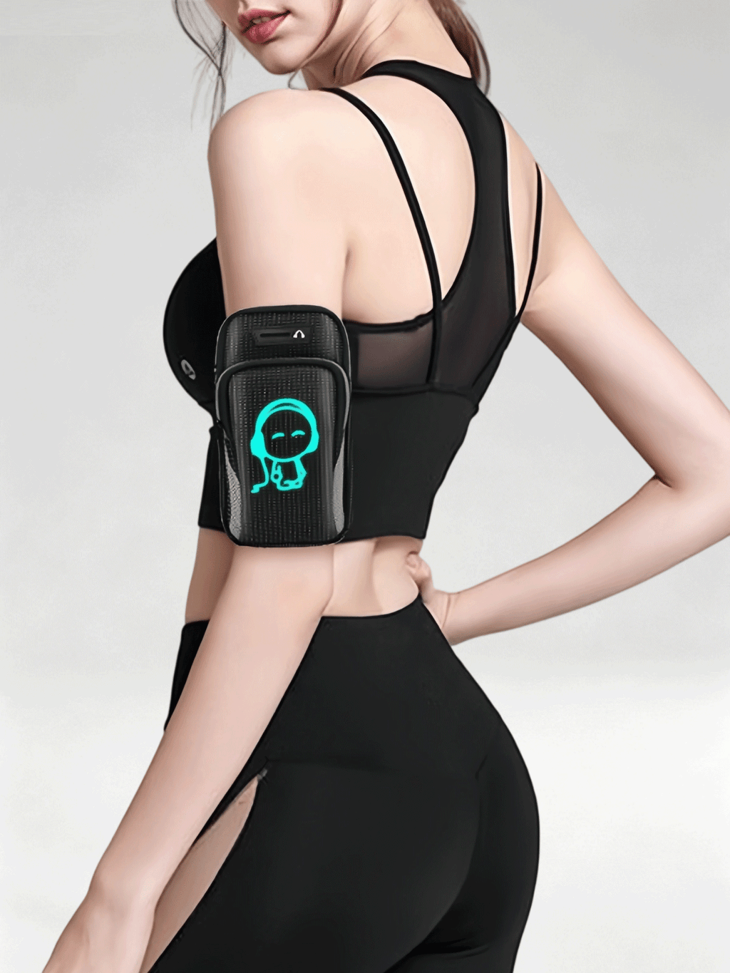 Flexvibe Waterproof Multifunctional Running Phone Armband, Sports Arm Sleeve Wrist Pouch for Outdoor Gym Fitness