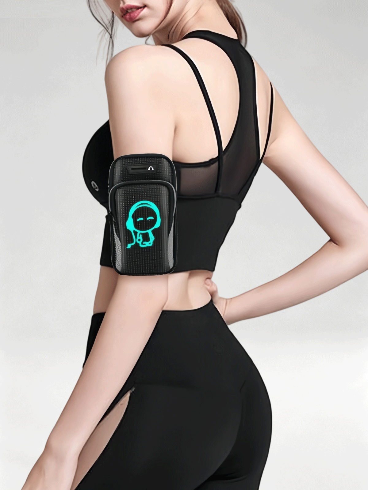 Flexvibe Waterproof Multifunctional Running Phone Armband, Sports Arm Sleeve Wrist Pouch for Outdoor Gym Fitness