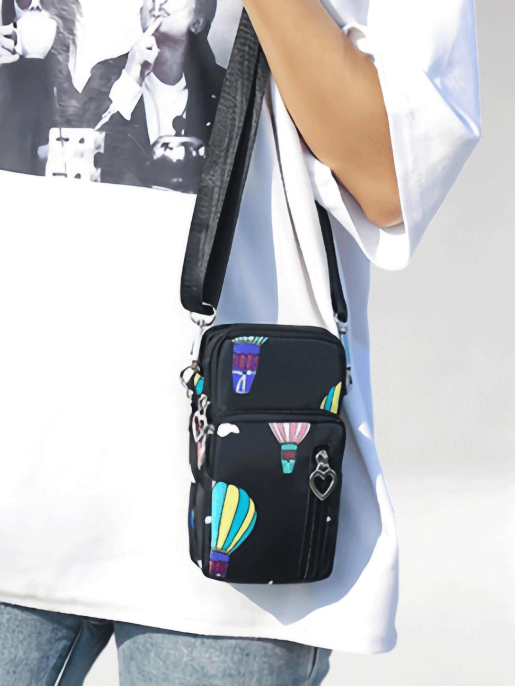 Flexvibe Mini Cell Phone Crossbody Bag for Women, Versatile Vertical Neck Pouch Coin Purse