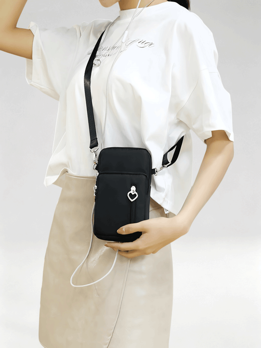 Flexvibe Women Mini Crossbody Phone Sling Bag, Vertical Neck Pouch Small Coin Purse