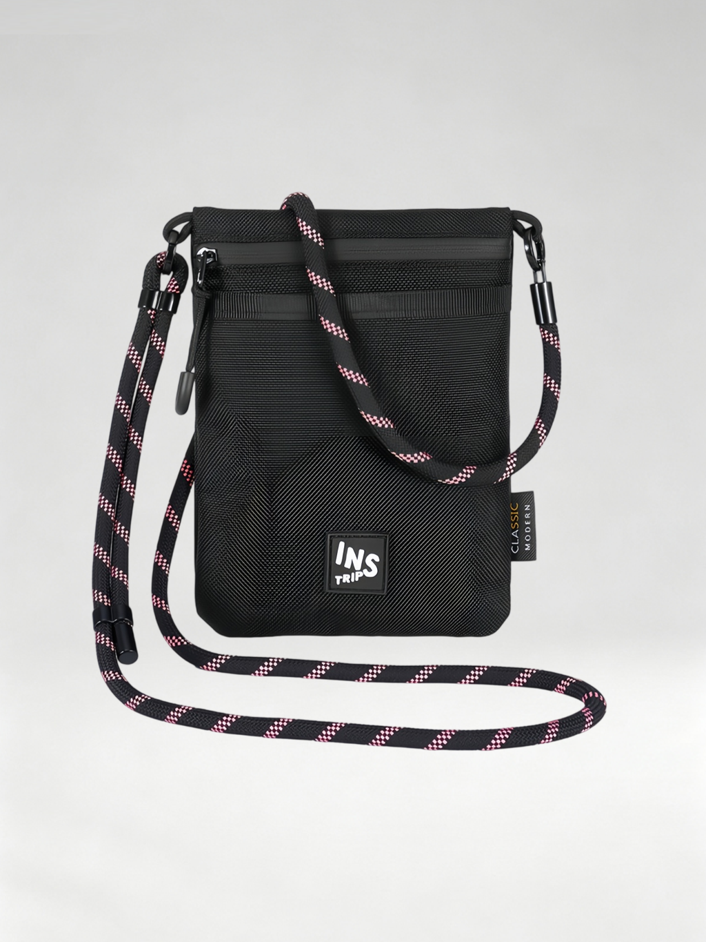 Flexvibe Nylon Lanyard Crossbody Bag, Slim Shoulder Pouch for Phone & ID Commute