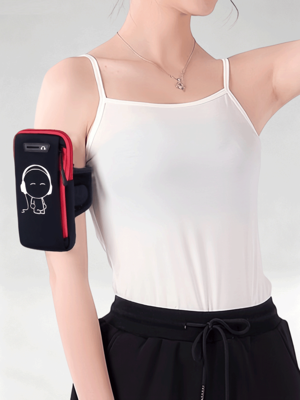 Flexvibe Waterproof Multifunctional Running Phone Armband, Sports Arm Sleeve Wrist Pouch for Outdoor Gym Fitness