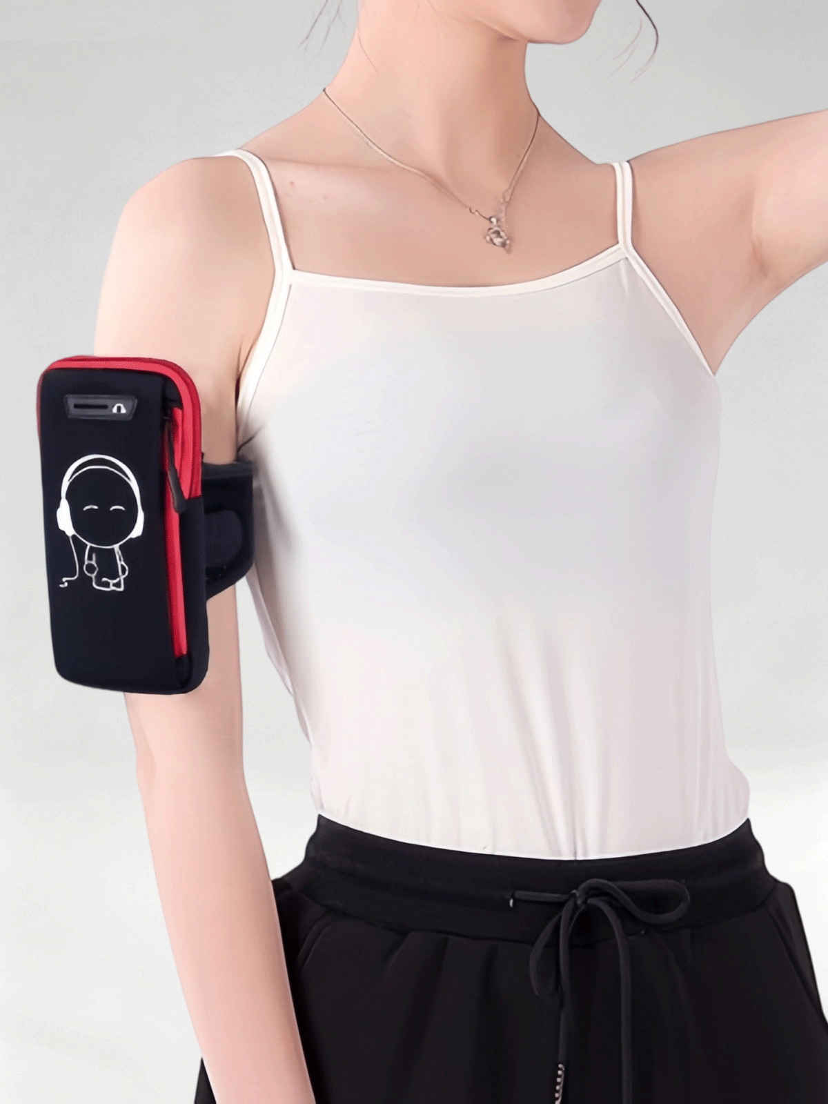 Flexvibe Waterproof Multifunctional Running Phone Armband, Sports Arm Sleeve Wrist Pouch for Outdoor Gym Fitness