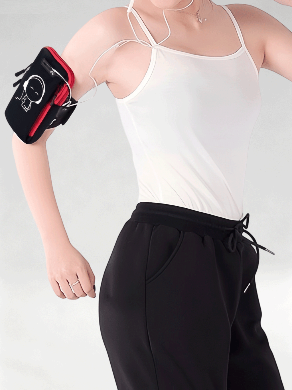 Flexvibe Waterproof Multifunctional Running Phone Armband, Sports Arm Sleeve Wrist Pouch for Outdoor Gym Fitness