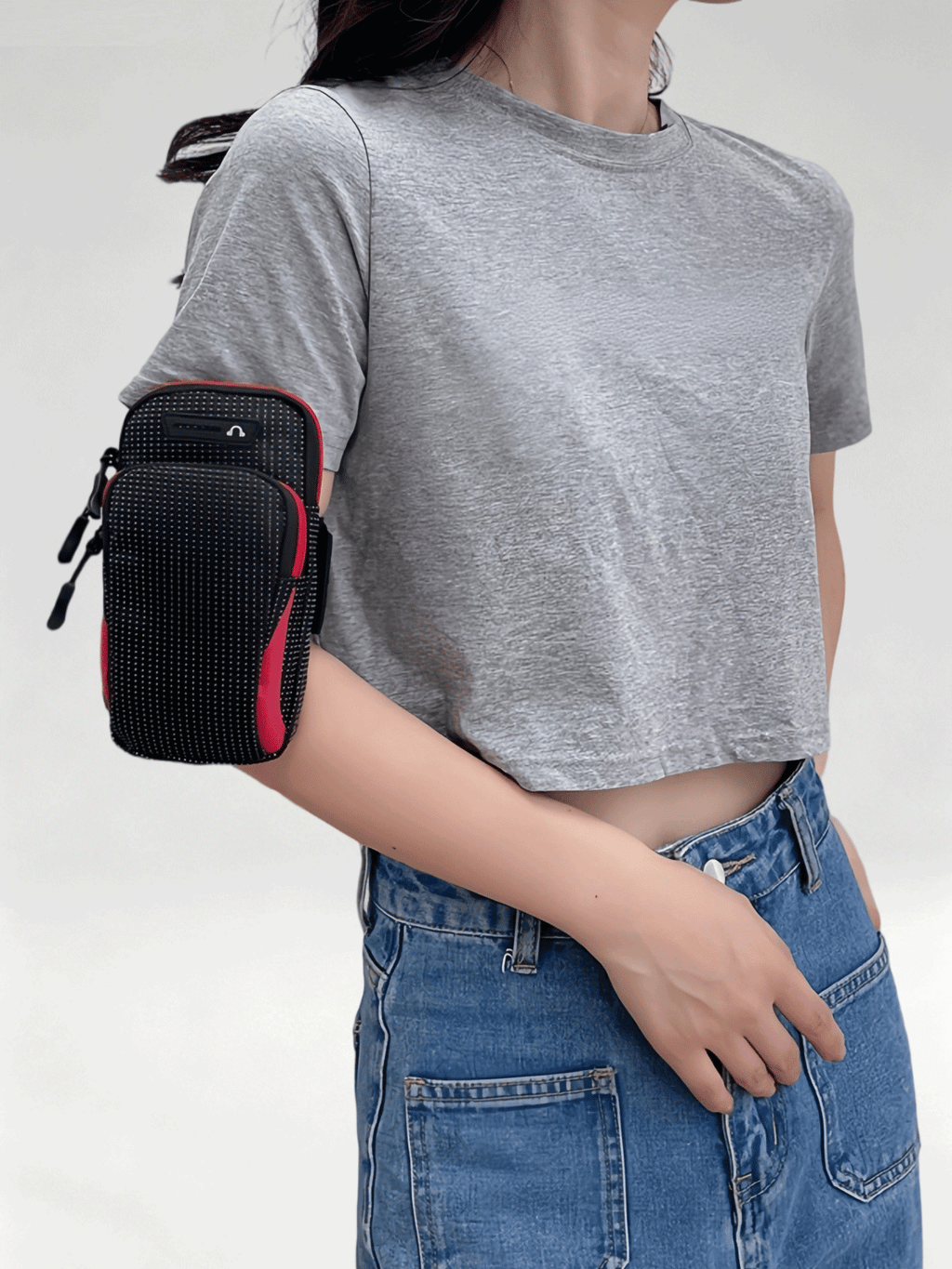 Flexvibe Waterproof Multifunctional Running Phone Armband, Sports Arm Sleeve Wrist Pouch for Outdoor Gym Fitness
