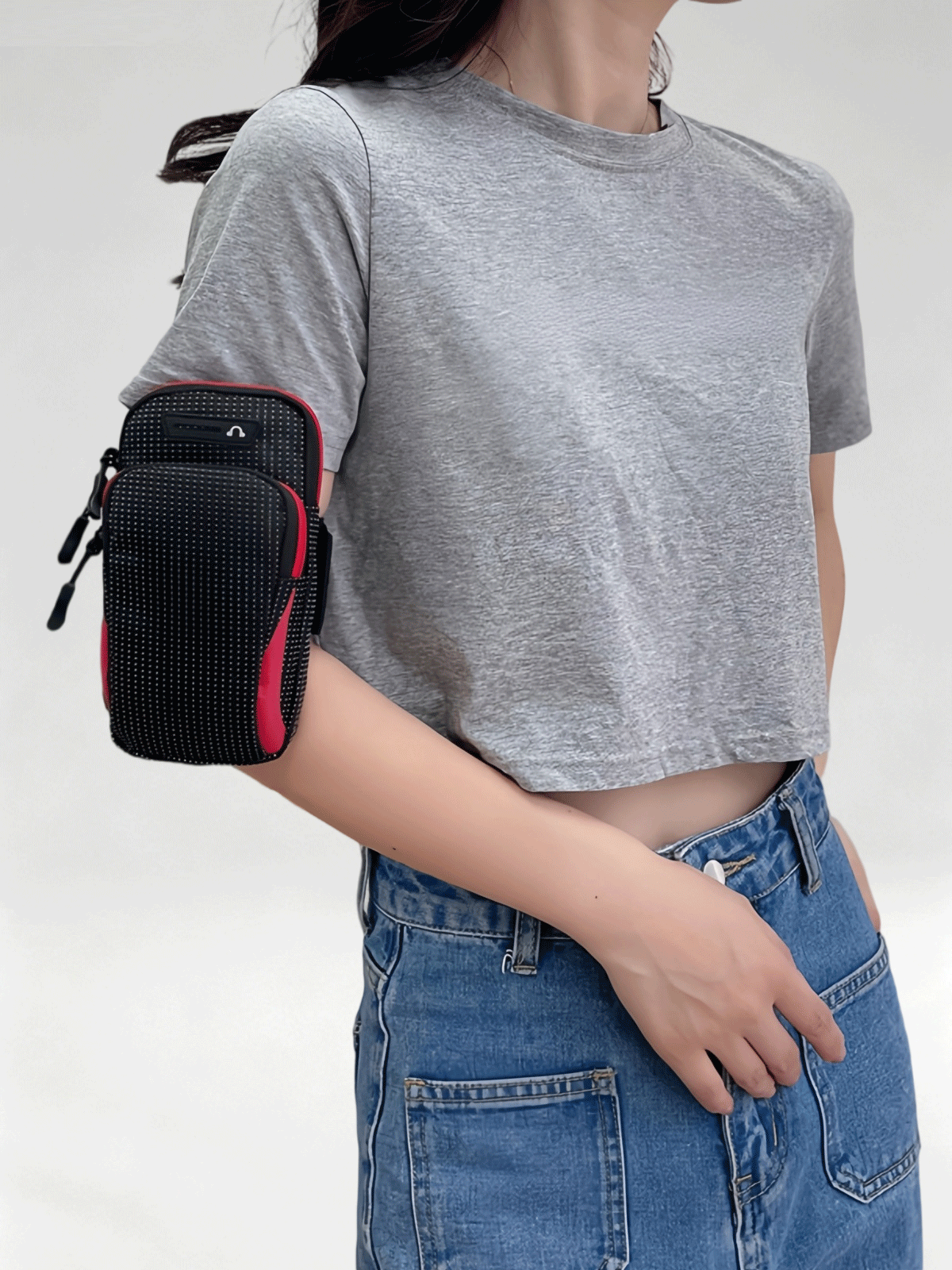 Flexvibe Waterproof Multifunctional Running Phone Armband, Sports Arm Sleeve Wrist Pouch for Outdoor Gym Fitness
