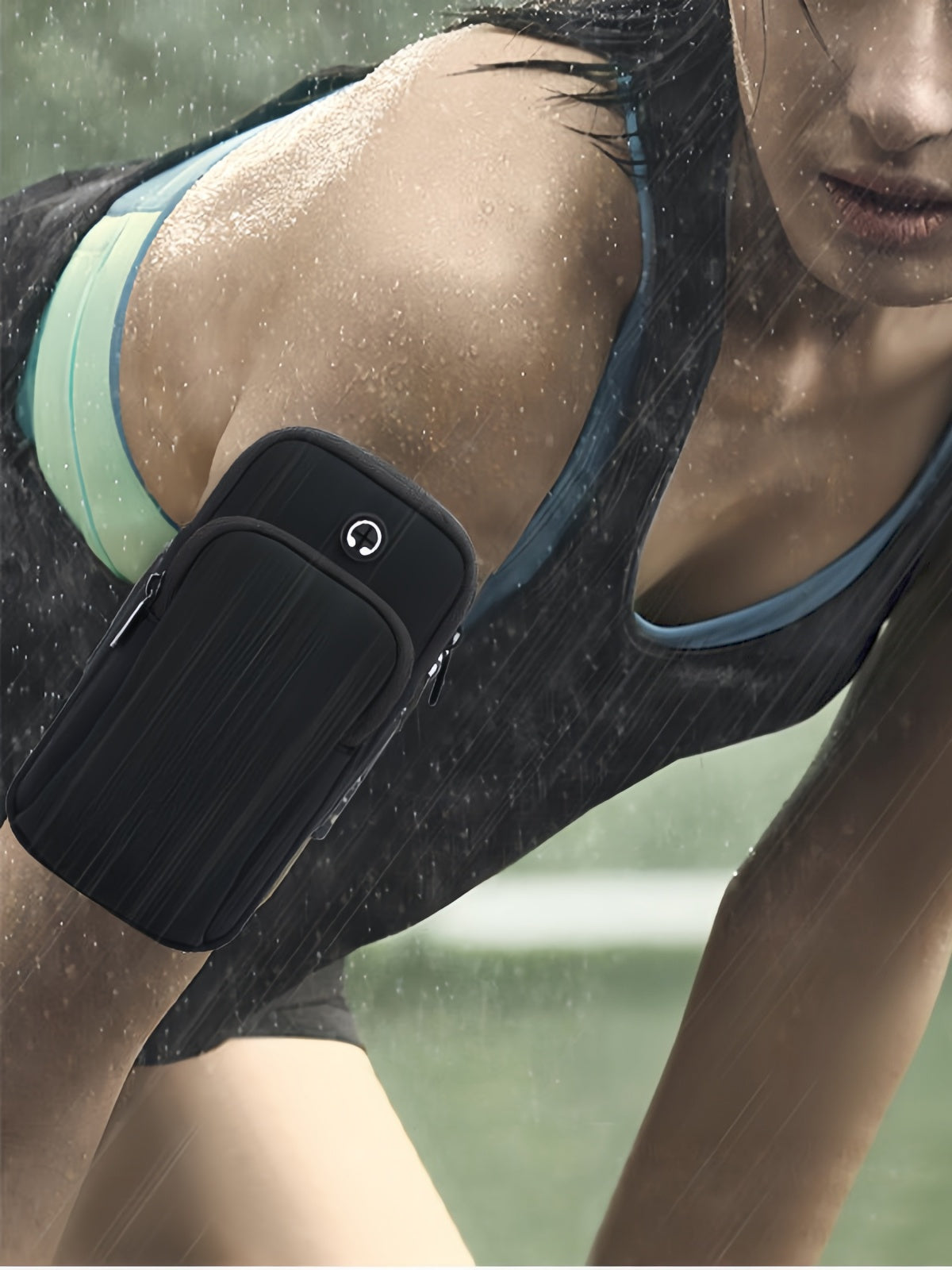 Flexvibe Waterproof Running Phone Armband, Adjustable Sports Arm Bag Wrist Pouch for Men Women Workout