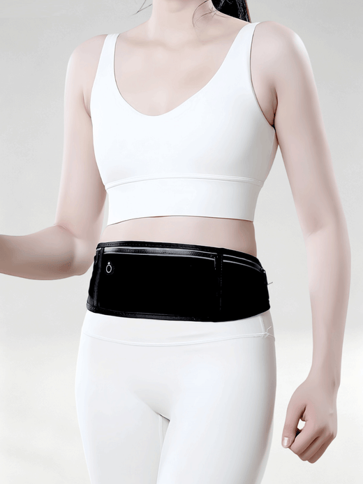 Flexvibe Running Phone Waist Bag, Waterproof Slim Invisible Belt Pouch for Men Women Marathon Outdoor Sports