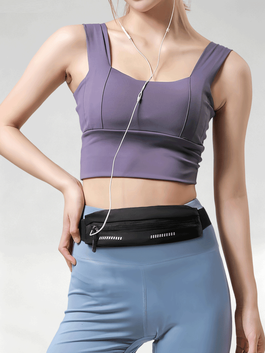 Flexvibe Slim Waterproof Running Fanny Pack, Invisible Waist Belt, 6.5 Inch Sports Phone Pouch