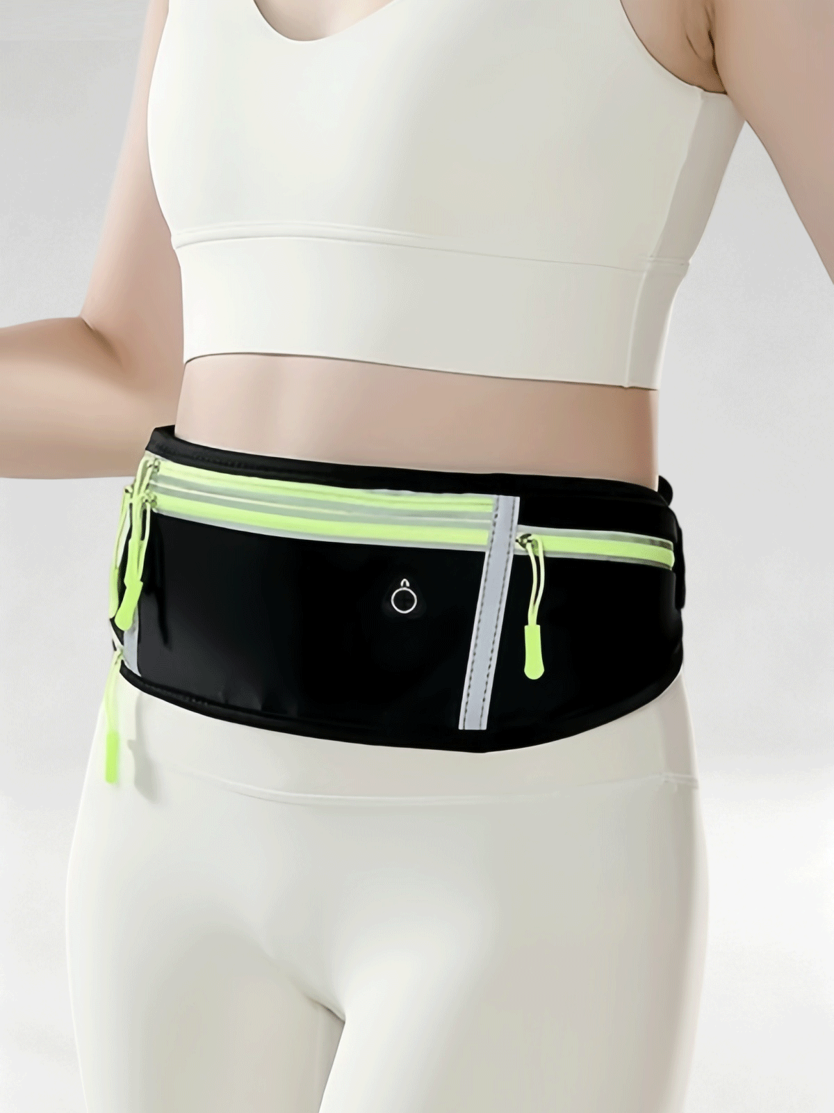 Flexvibe Running Waist Pack, Light Slim Water Bottle Holder for Marathon Jogging, Phone Pouch for Men Women