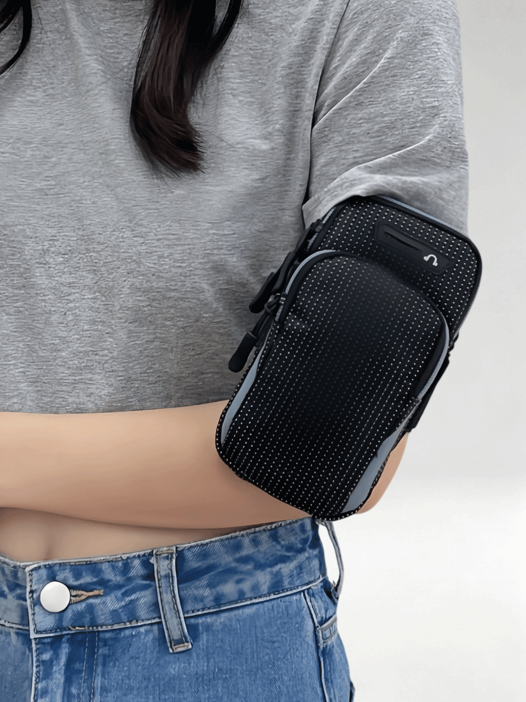 Flexvibe Waterproof Multifunctional Running Phone Armband, Sports Arm Sleeve Wrist Pouch for Outdoor Gym Fitness