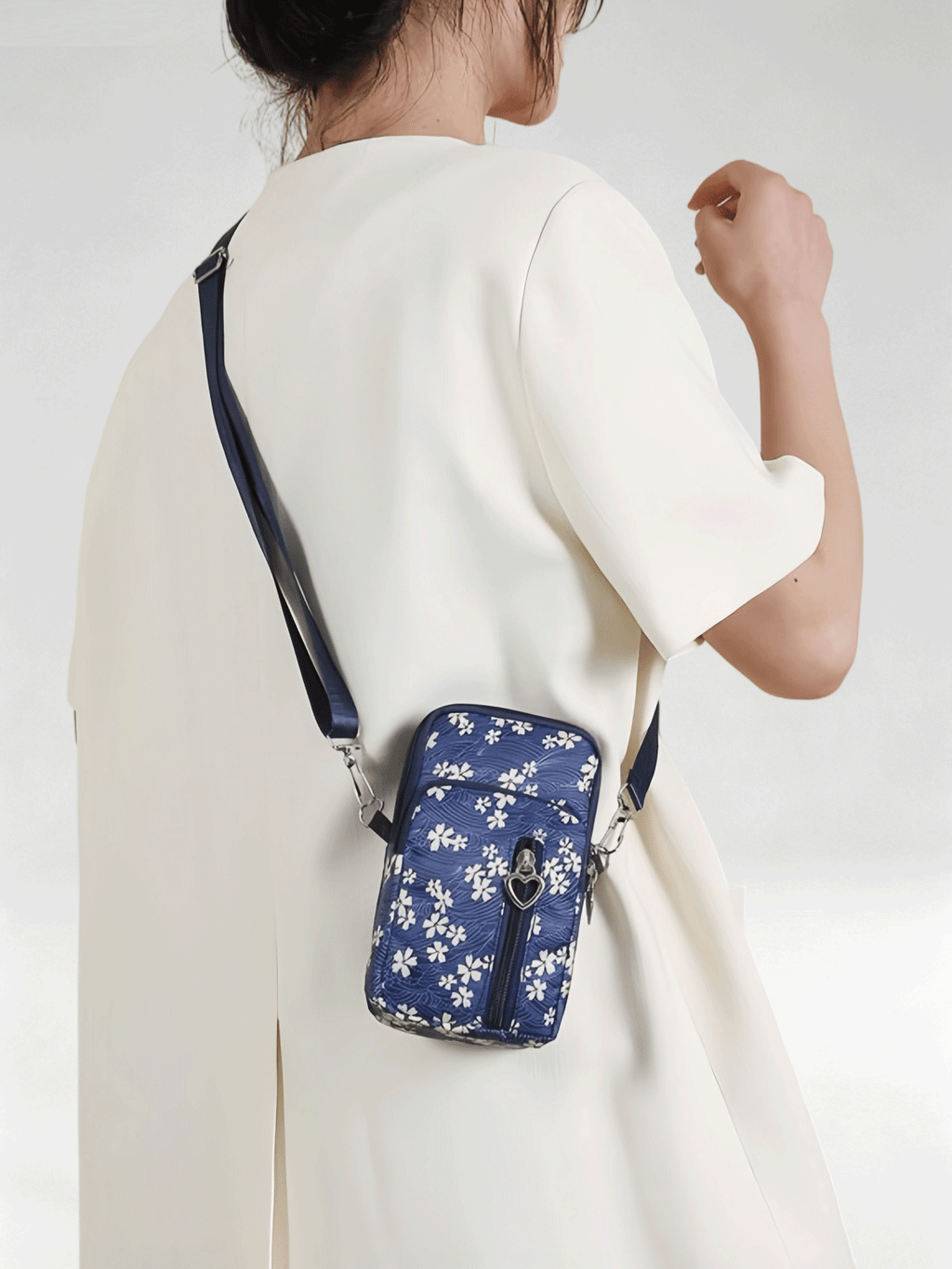 Flexvibe Mini Cell Phone Crossbody Bag for Women, Versatile Vertical Neck Pouch Coin Purse