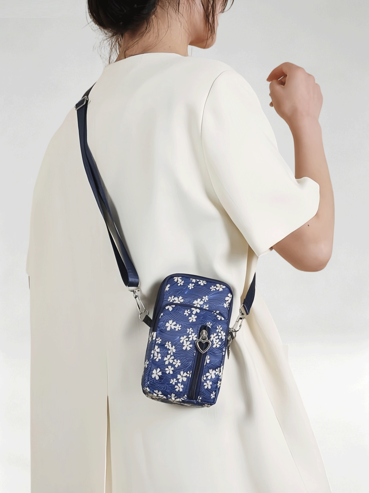 Flexvibe Mini Cell Phone Crossbody Bag for Women, Versatile Vertical Neck Pouch Coin Purse