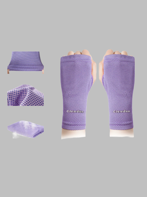 Flexvibe Cooling Quick Dry Wristbands, Thin Sun Protection Sweat Wiping Wrist Sleeves for Men Women Running Badminton Fitness Sports Towel Gloves
