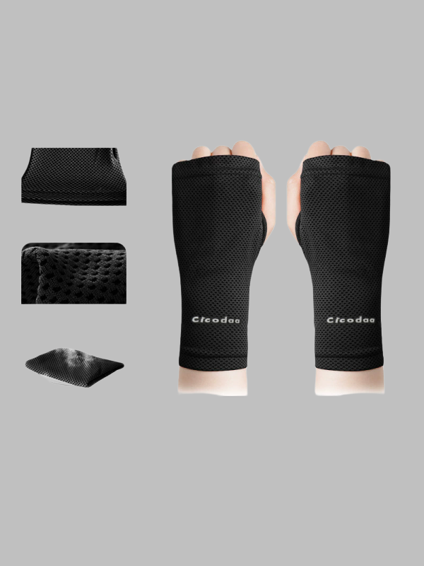 Flexvibe Cooling Quick Dry Wristbands, Thin Sun Protection Sweat Wiping Wrist Sleeves for Men Women Running Badminton Fitness Sports Towel Gloves