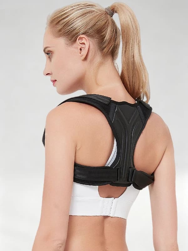Flexvibe Breathable Adjustable Posture Corrector for Men Women Correct Sitting Posture & High‑Low Shoulder