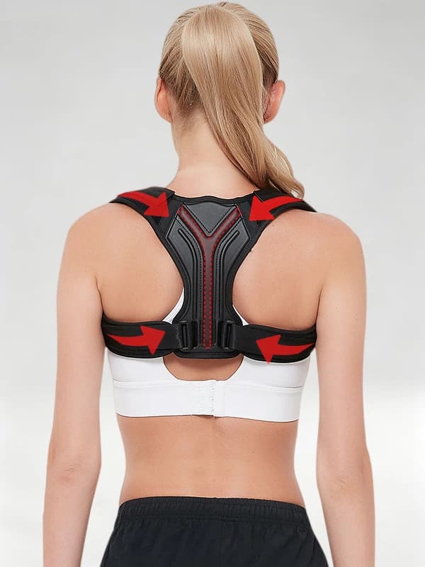Flexvibe Breathable Adjustable Posture Corrector for Men Women Correct Sitting Posture & High‑Low Shoulder
