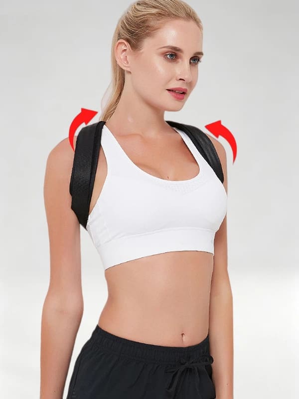 Flexvibe Breathable Adjustable Posture Corrector for Men Women Correct Sitting Posture & High‑Low Shoulder