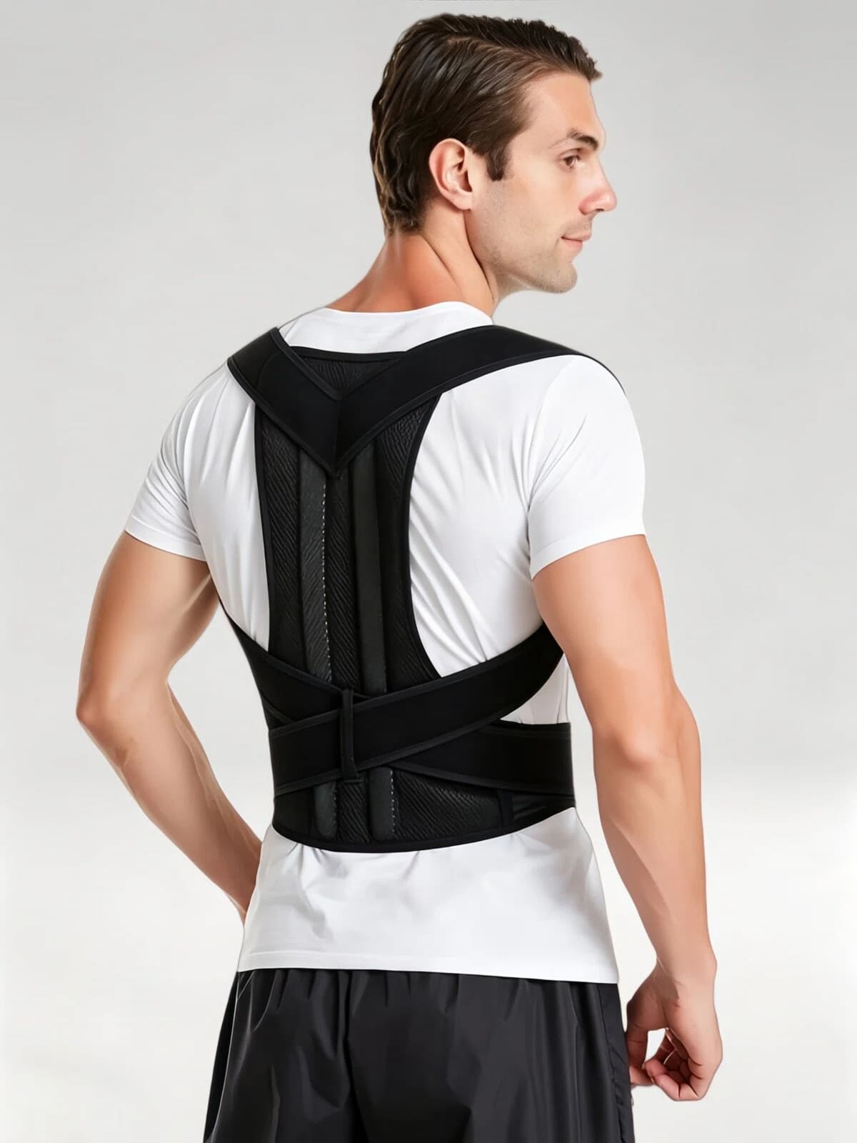Flexvibe Enhanced Support Posture Corrector | Full Back Brace, Hunchback, Adults & Students, S–5XL