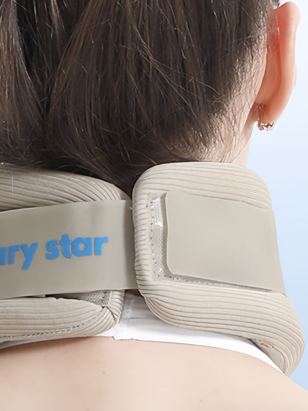 Flexvibe Adjustable Latex Neck Brace, Anti Text Neck Cervical Posture Corrector, Comfort Neck Support Collar for Men & Women, Ideal for Long Office Sitting to Ease Cervical Soreness